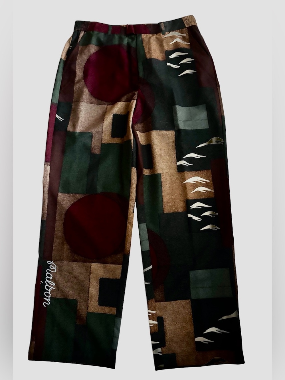 New MALBON GOLF  x Futura Laboratories Atsuga Mens Wide Leg Trouser Pants L